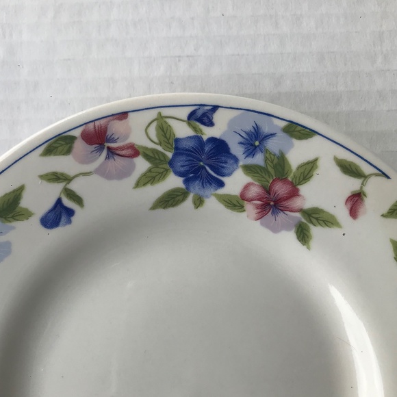 Set Of 4 Sakura Majesticware (Freesia) Saucers/Plates 6.5” - Picture 4 of 6